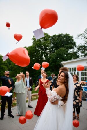 Hygge under bryllupsreception i Klampenborg